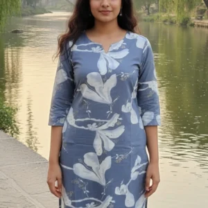 ASH COLOUR PRINTED COORD SET